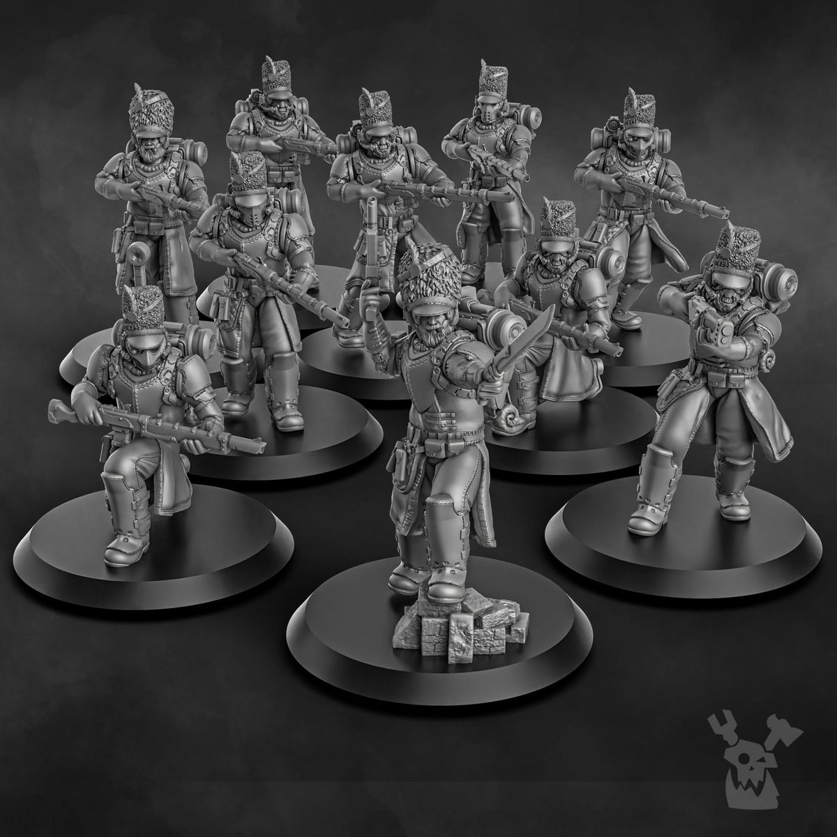 Tabletop Terrain Miniature Steam Guard Assembly Kit