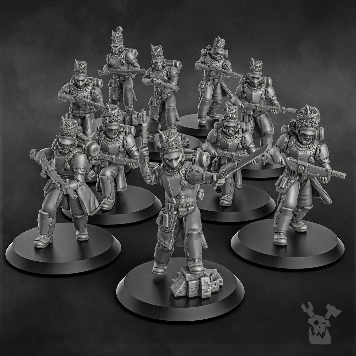 Tabletop Terrain Miniature Steam Guard Assembly Kit