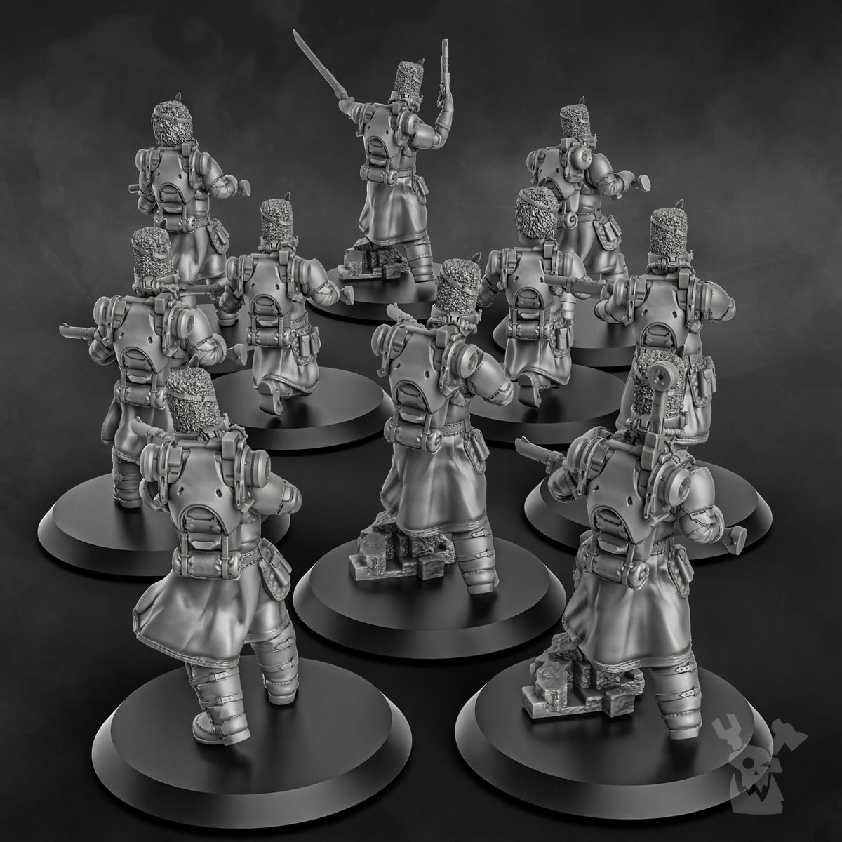 Tabletop Terrain Miniature Steam Guard Assembly Kit
