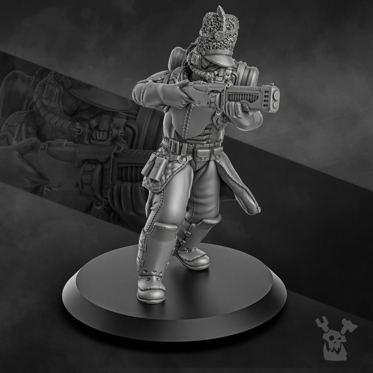Tabletop Terrain Miniature Steam Guard Soldier