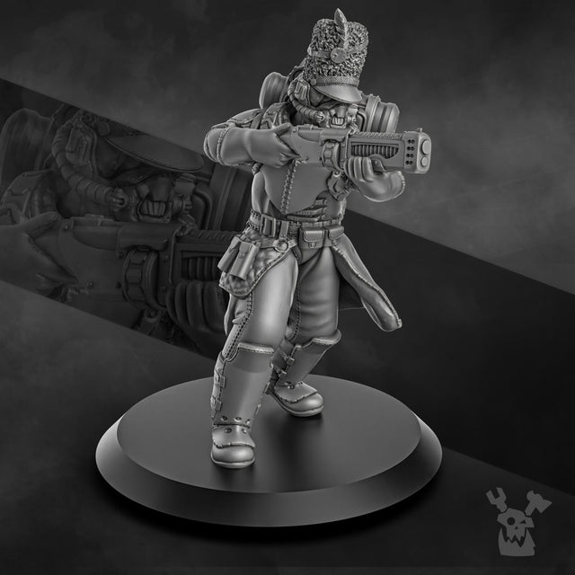 Tabletop Terrain Miniature Steam Guard Soldier