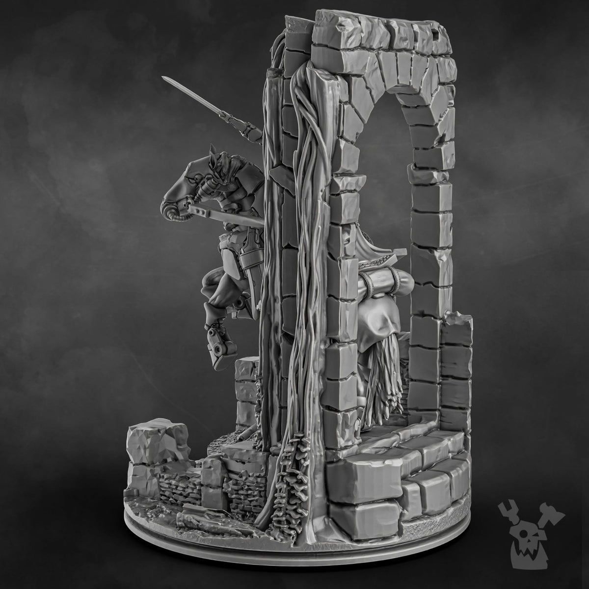 Tabletop Terrain Miniature Steamguard Cavalry Lord Commissar
