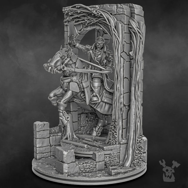 Tabletop Terrain Miniature Steamguard Cavalry Lord Commissar