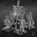 Tabletop Terrain Miniature Steamguard Command Squad x5