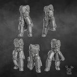 Tabletop Terrain Miniature Steamguard Command Squad x5