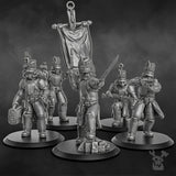 Tabletop Terrain Miniature Steamguard Command Squad x5