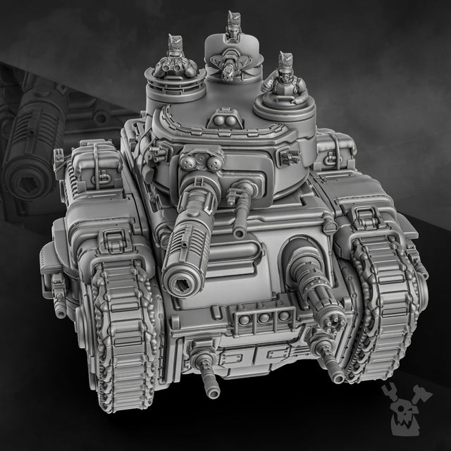 Tabletop Terrain Miniature Steamguard Heavy Battle Tank Yaris