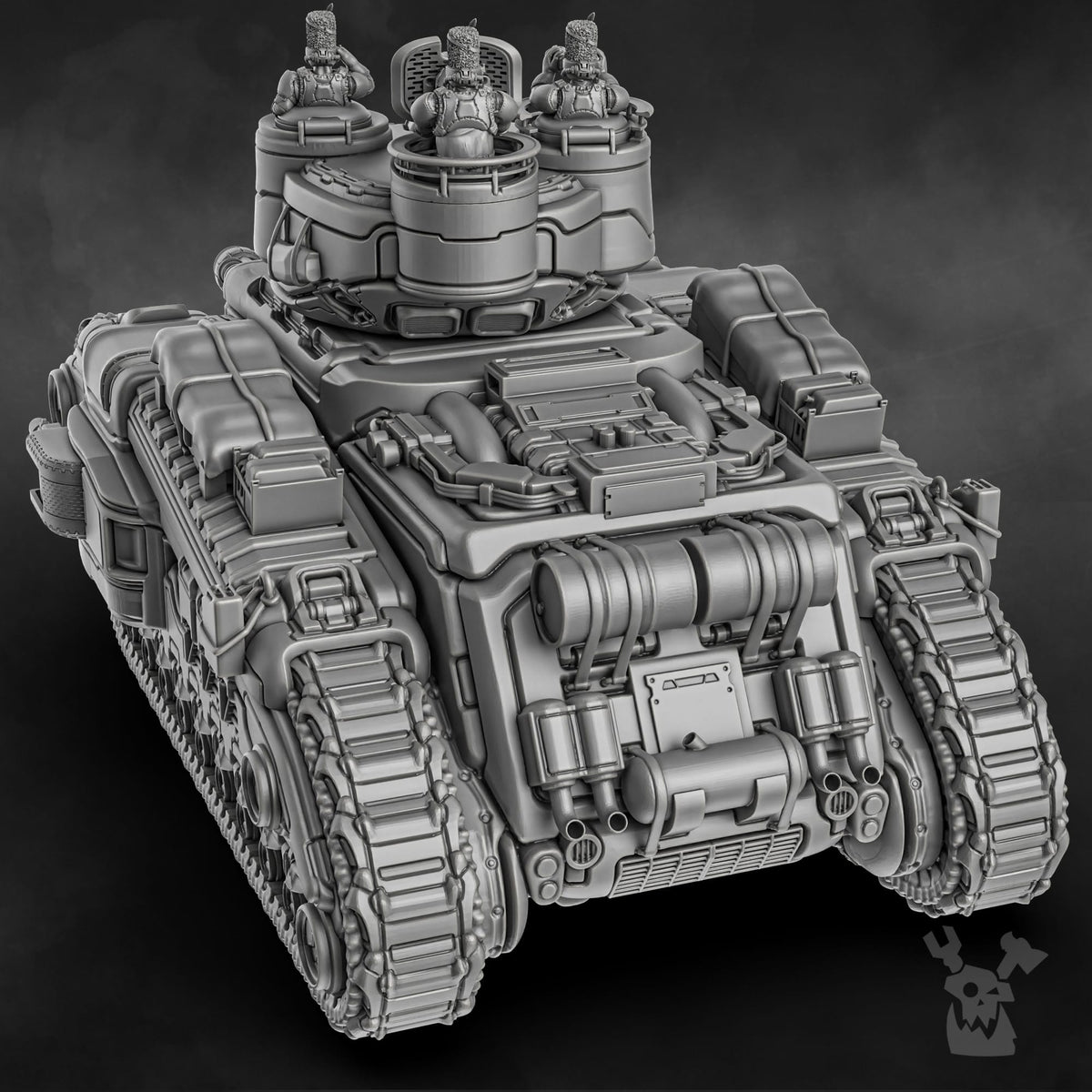 Tabletop Terrain Miniature Steamguard Heavy Battle Tank Yaris