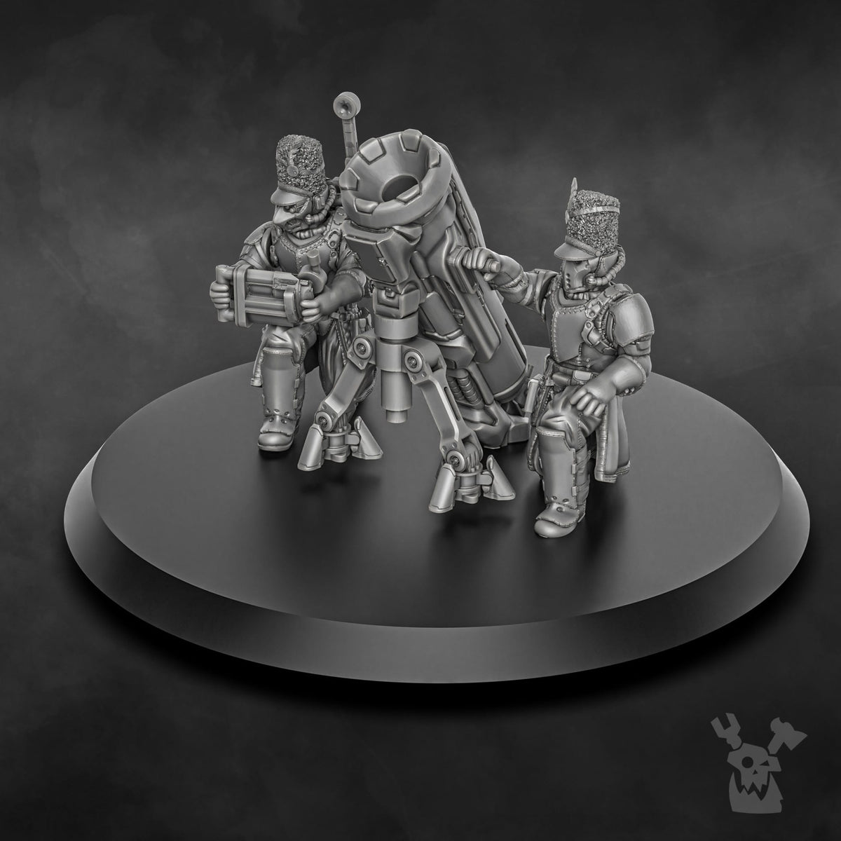 Tabletop Terrain Miniature Steamguard Heavy Weapons Team