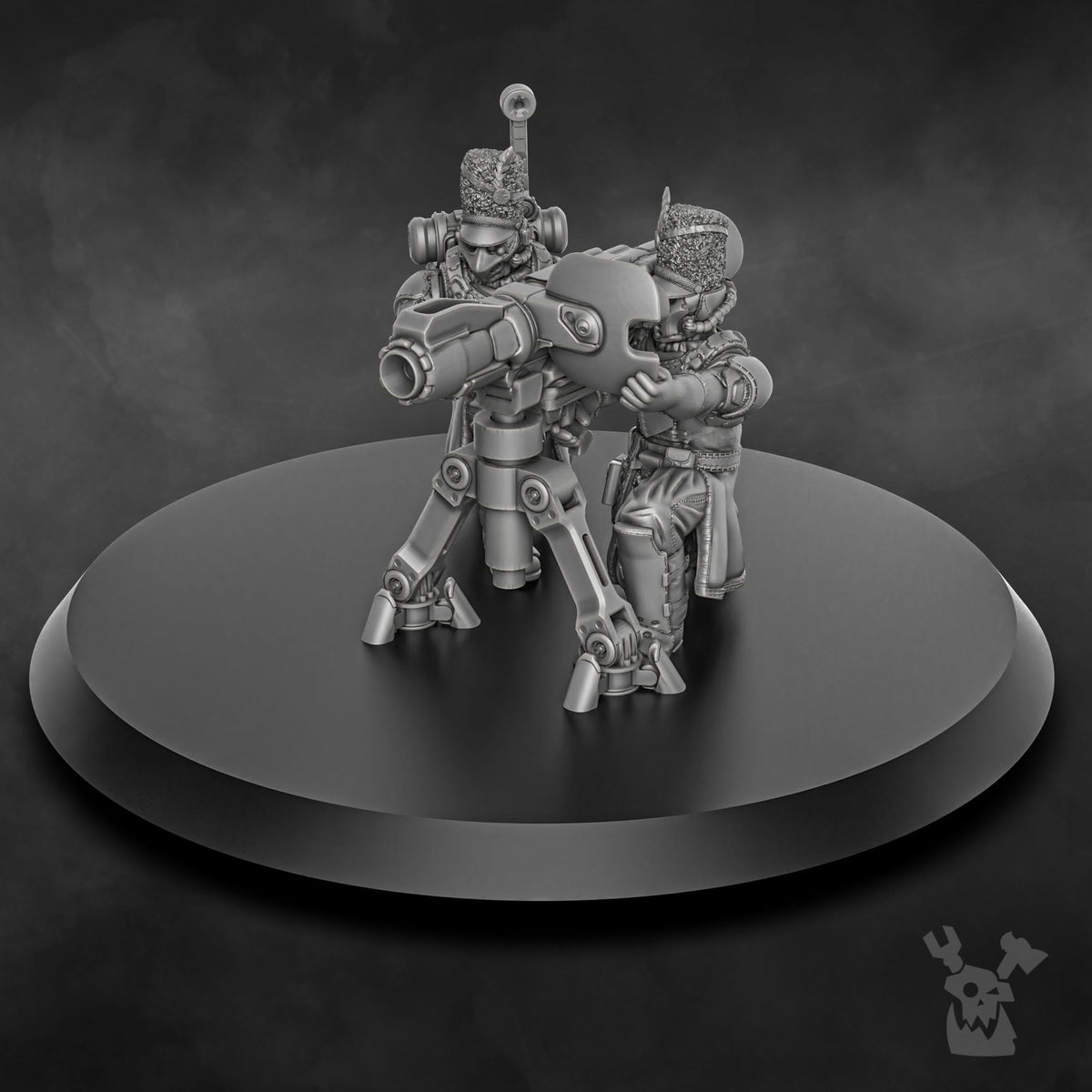 Tabletop Terrain Miniature Steamguard Heavy Weapons Team
