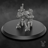 Tabletop Terrain Miniature Steamguard Heavy Weapons Team