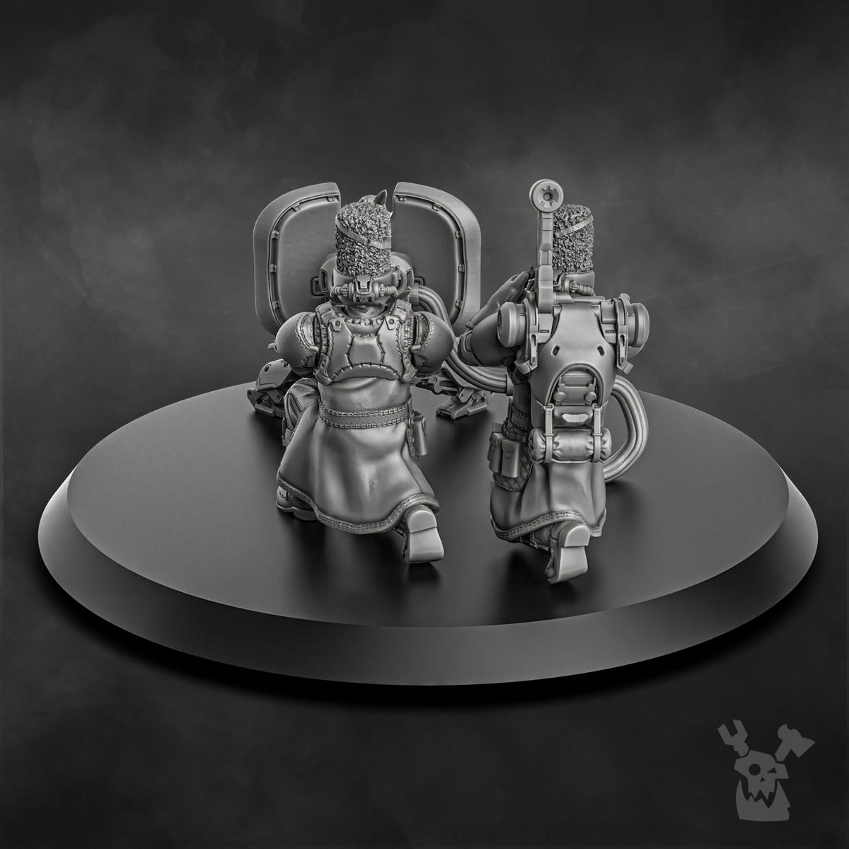 Tabletop Terrain Miniature Steamguard Heavy Weapons Team