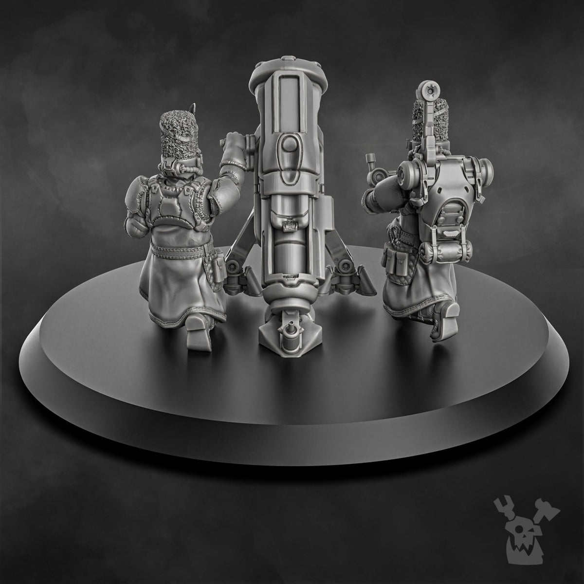 Tabletop Terrain Miniature Steamguard Heavy Weapons Team