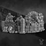 Tabletop Terrain Miniature Steamguard Snipers Team x3