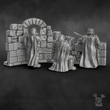 Tabletop Terrain Miniature Steamguard Snipers Team x3