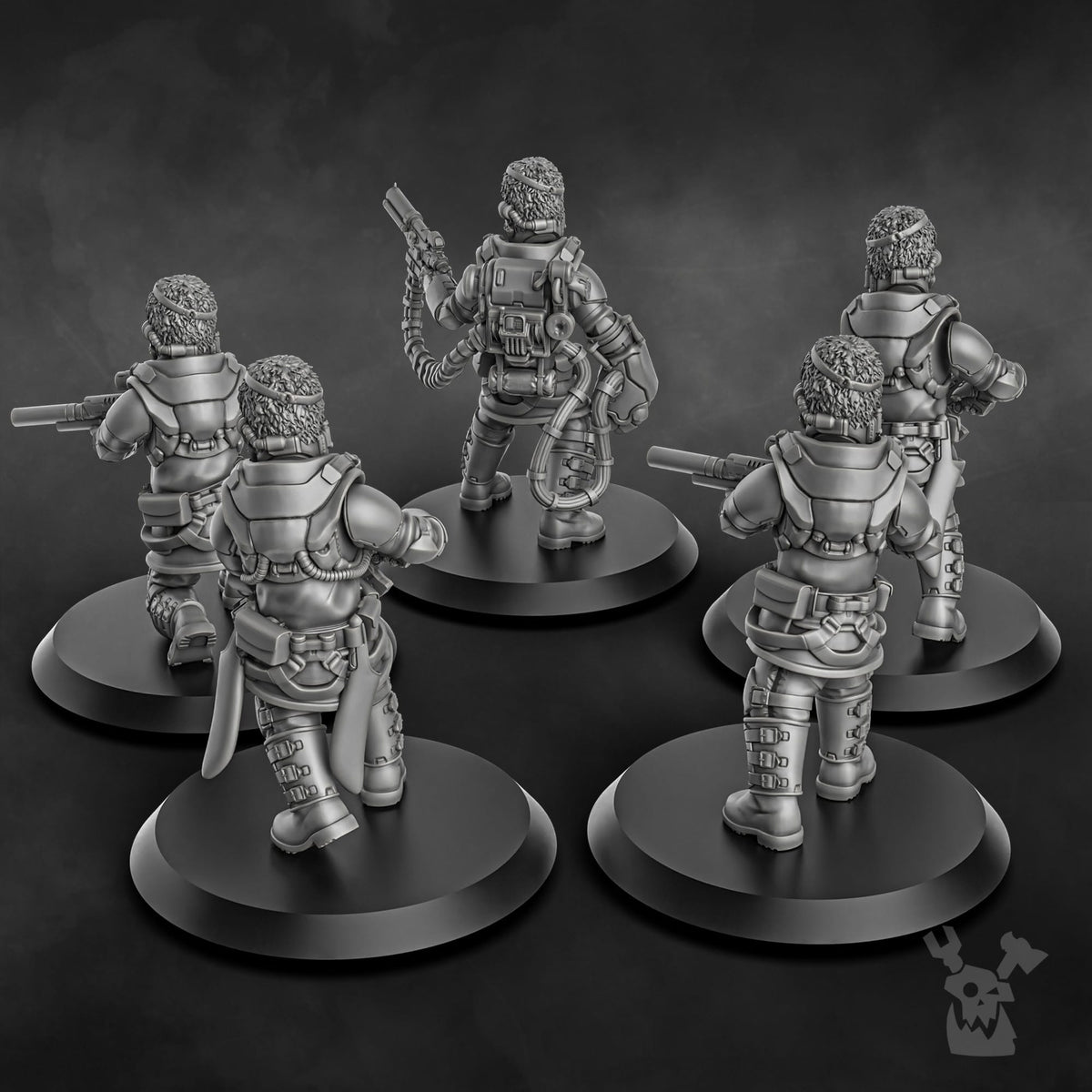Tabletop Terrain Miniature Steamguard Stormtroopers Squad build-kit