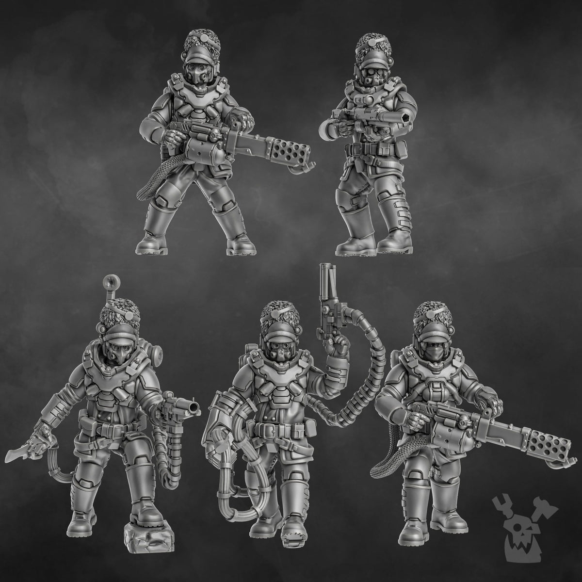 Tabletop Terrain Miniature Steamguard Stormtroopers Squad build-kit