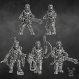 Tabletop Terrain Miniature Steamguard Stormtroopers Squad build-kit
