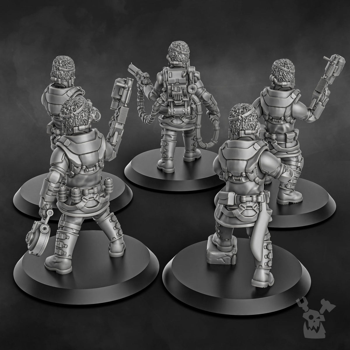 Tabletop Terrain Miniature Steamguard Stormtroopers Squad build-kit