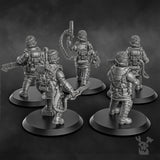 Tabletop Terrain Miniature Steamguard Stormtroopers Squad build-kit