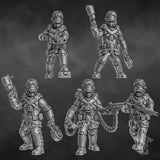 Tabletop Terrain Miniature Steamguard Stormtroopers Squad build-kit