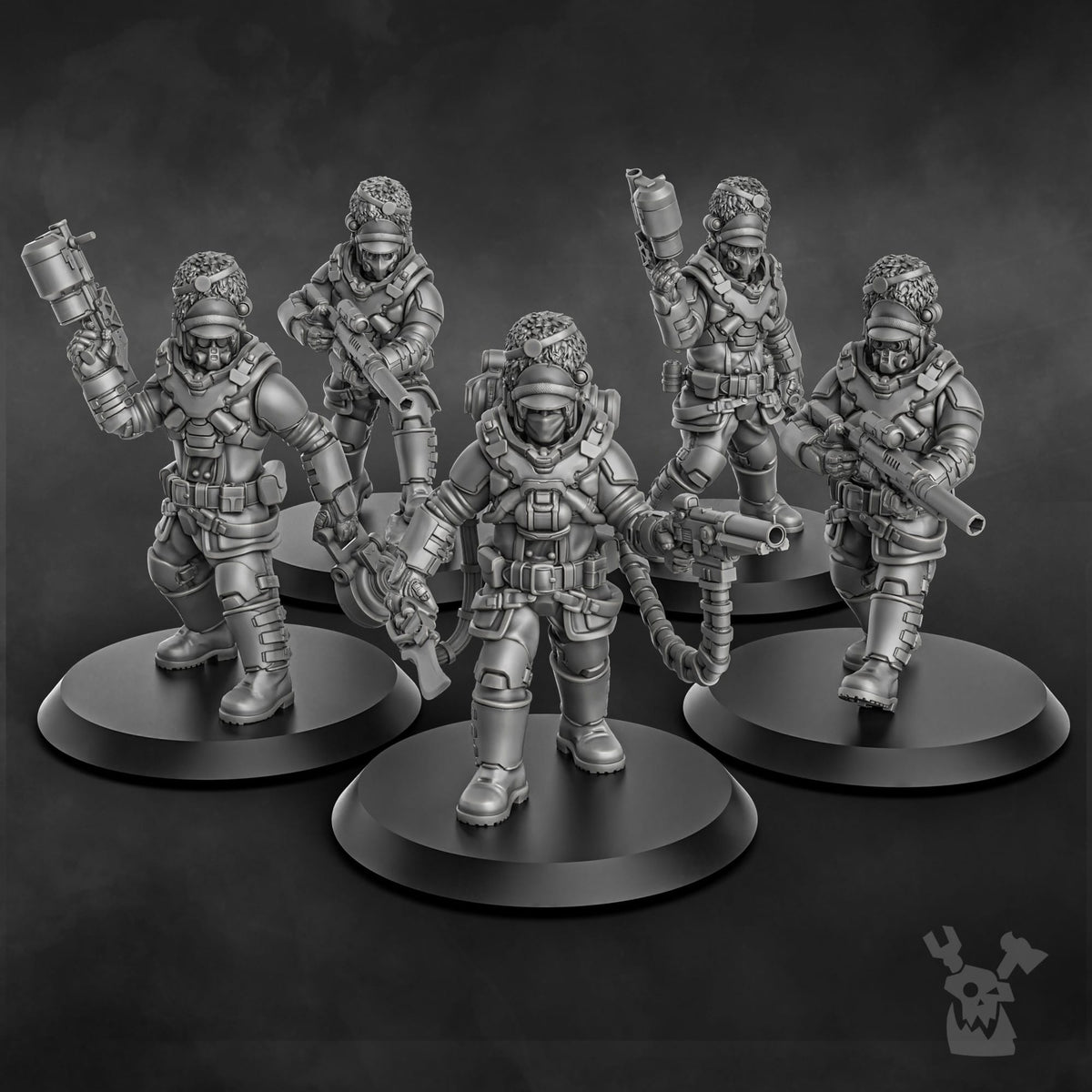 Tabletop Terrain Miniature Steamguard Stormtroopers Squad build-kit