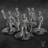 Tabletop Terrain Miniature Steamguard Stormtroopers Squad build-kit