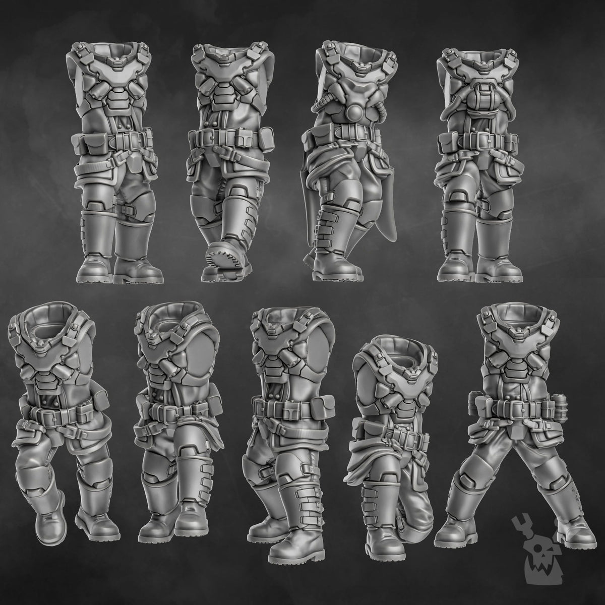 Tabletop Terrain Miniature Steamguard Stormtroopers Squad build-kit