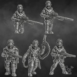 Tabletop Terrain Miniature Steamguard Stormtroopers Squad build-kit