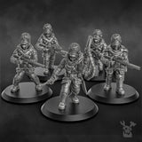 Tabletop Terrain Miniature Steamguard Stormtroopers Squad build-kit