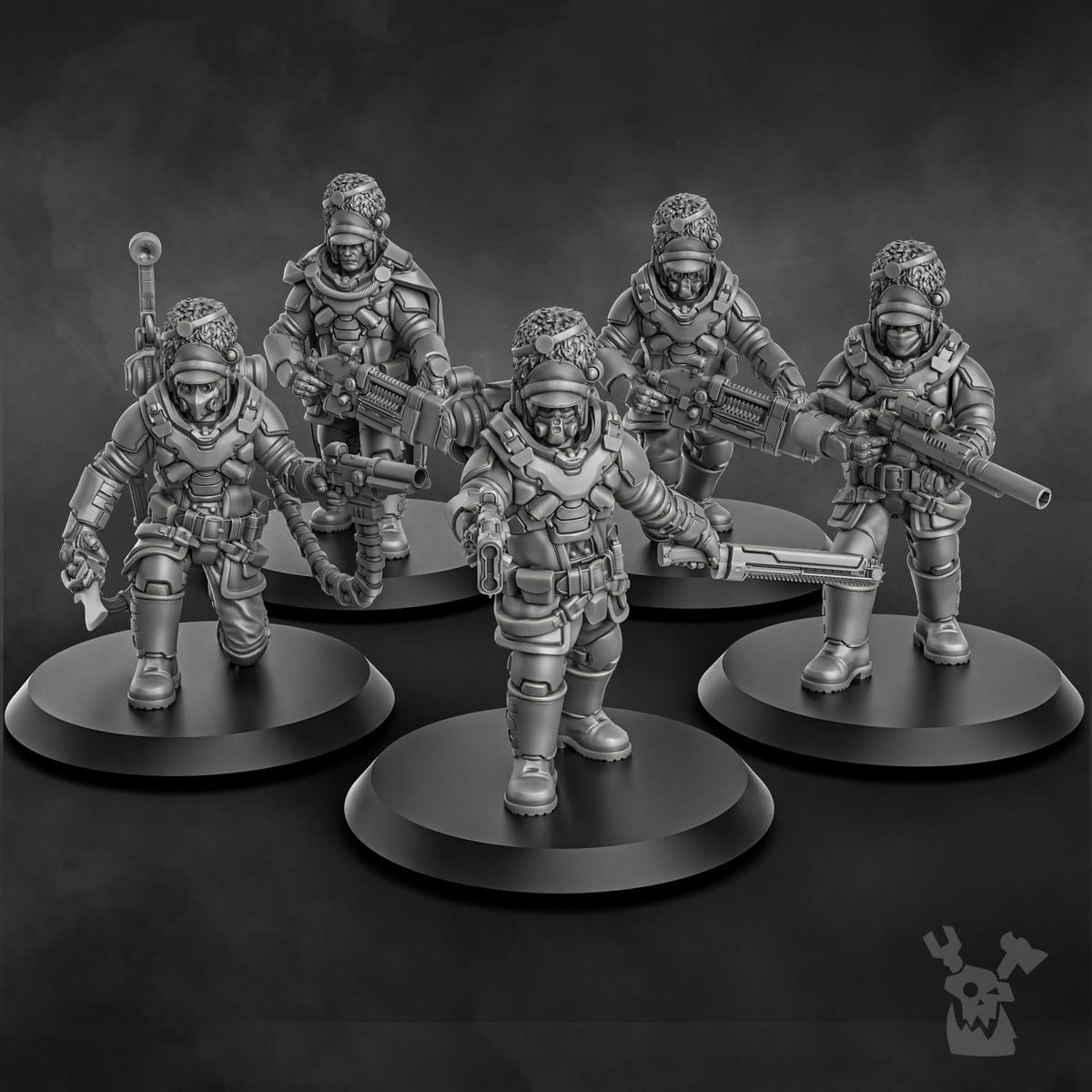 Tabletop Terrain Miniature Steamguard Stormtroopers Squad build-kit