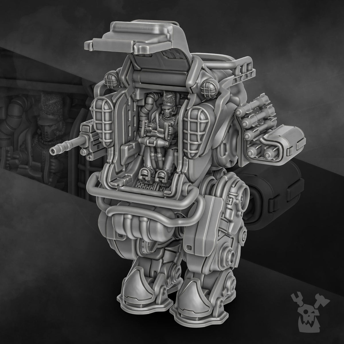 Tabletop Terrain Miniature Steamguards Heavy Walker