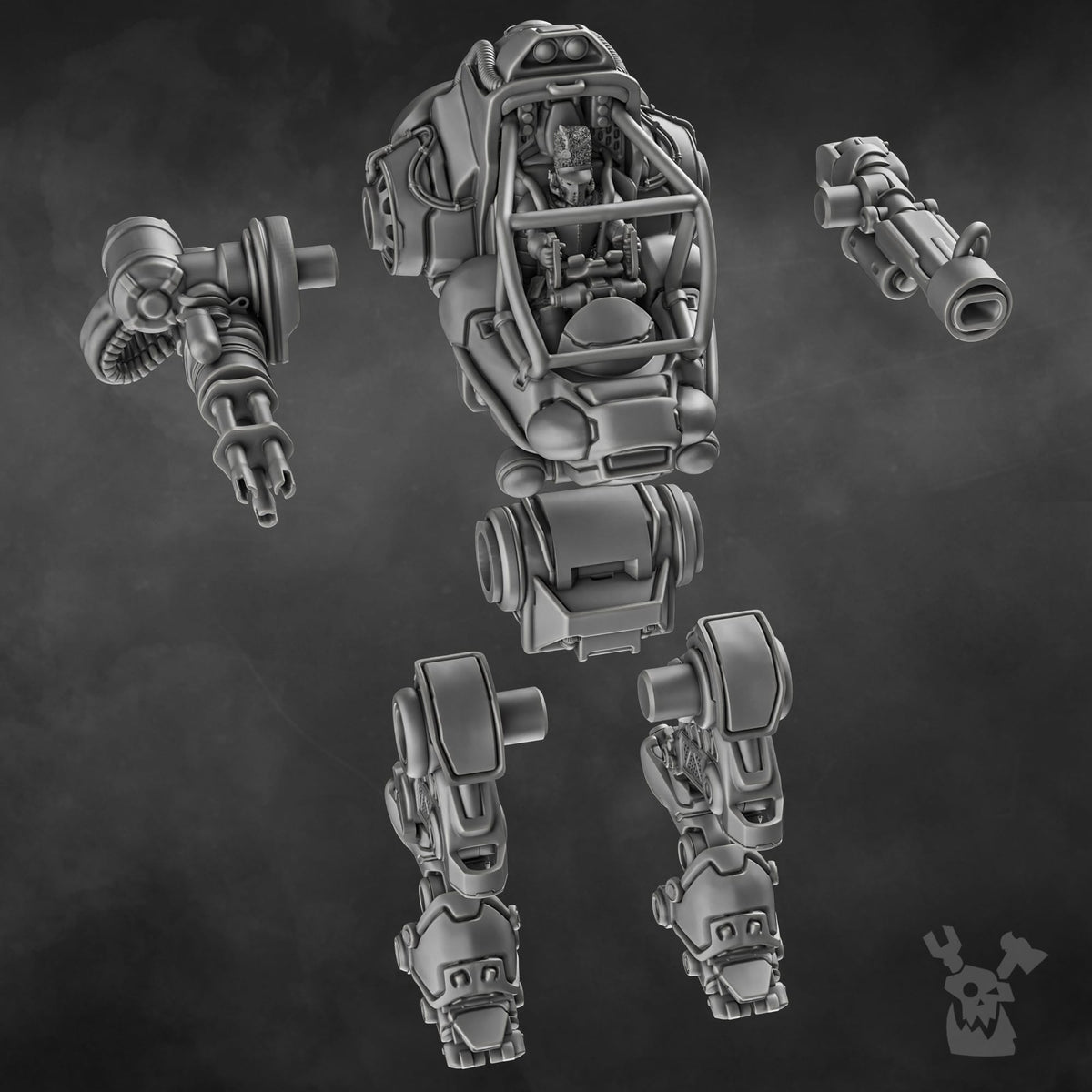 Tabletop Terrain Miniature Steamguards Light Walker
