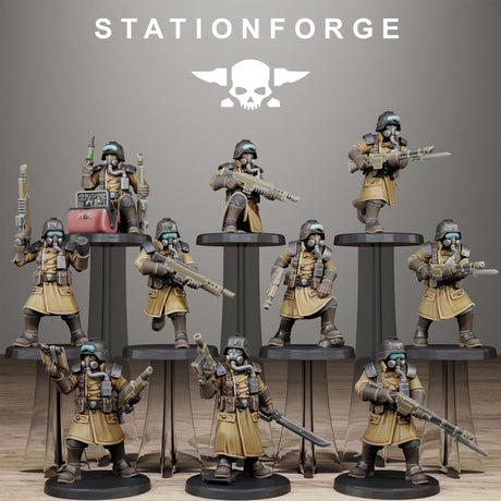 Tabletop Terrain Miniature SteelGuard Militants