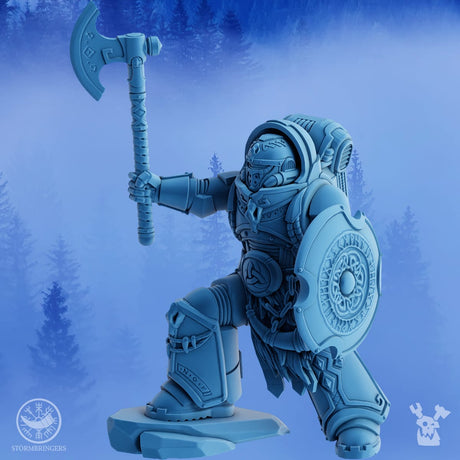 Tabletop Terrain Miniature Stormbringers Icebreaker Warrior