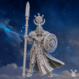 Tabletop Terrain Miniature Stormpride Sister with a Spear