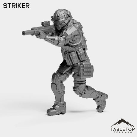Tabletop Terrain Miniature Striker - Black Stone Commandos