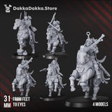 Tabletop Terrain Miniature Styxmoon Numidarii (x4)