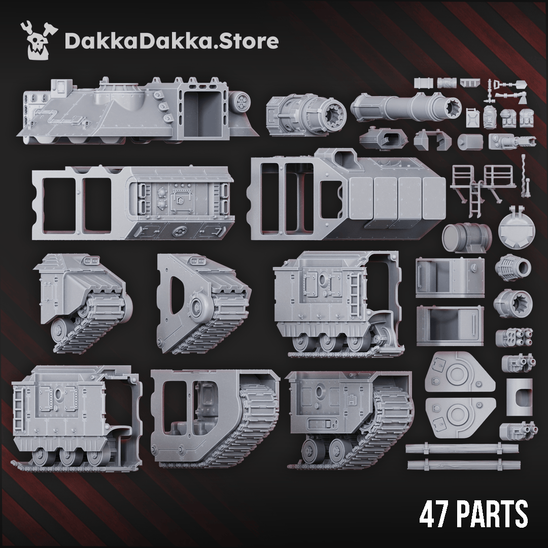 Tabletop Terrain Miniature Superheavy Tank Barboudon B-5