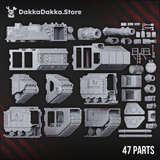 Tabletop Terrain Miniature Superheavy Tank Barboudon B-5