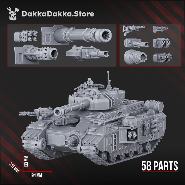 Tabletop Terrain Miniature Superheavy Tank "Smilodon" S-9