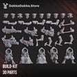Tabletop Terrain Miniature Swarm of Miner Rats (build kit)