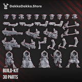 Tabletop Terrain Miniature Swarm of Miner Rats (build kit)