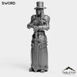 Tabletop Terrain Miniature Sword Werewolf Human Female
