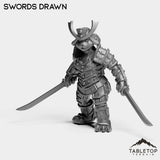 Tabletop Terrain Miniature Swords Drawn Panda Heavy Female