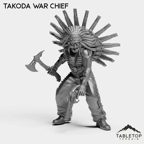 Tabletop Terrain Miniature Takoda War Chief TakodaWarChief - The Tribe