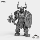Tabletop Terrain Miniature Tank Dwarf Heritage Warrior Female