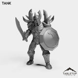 Tabletop Terrain Miniature Tank Human Paladin Tier 1