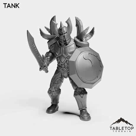 Tabletop Terrain Miniature Tank Human Paladin Tier 1