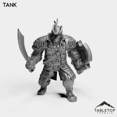 Tabletop Terrain Miniature Tank Sailor Heritage Warrior